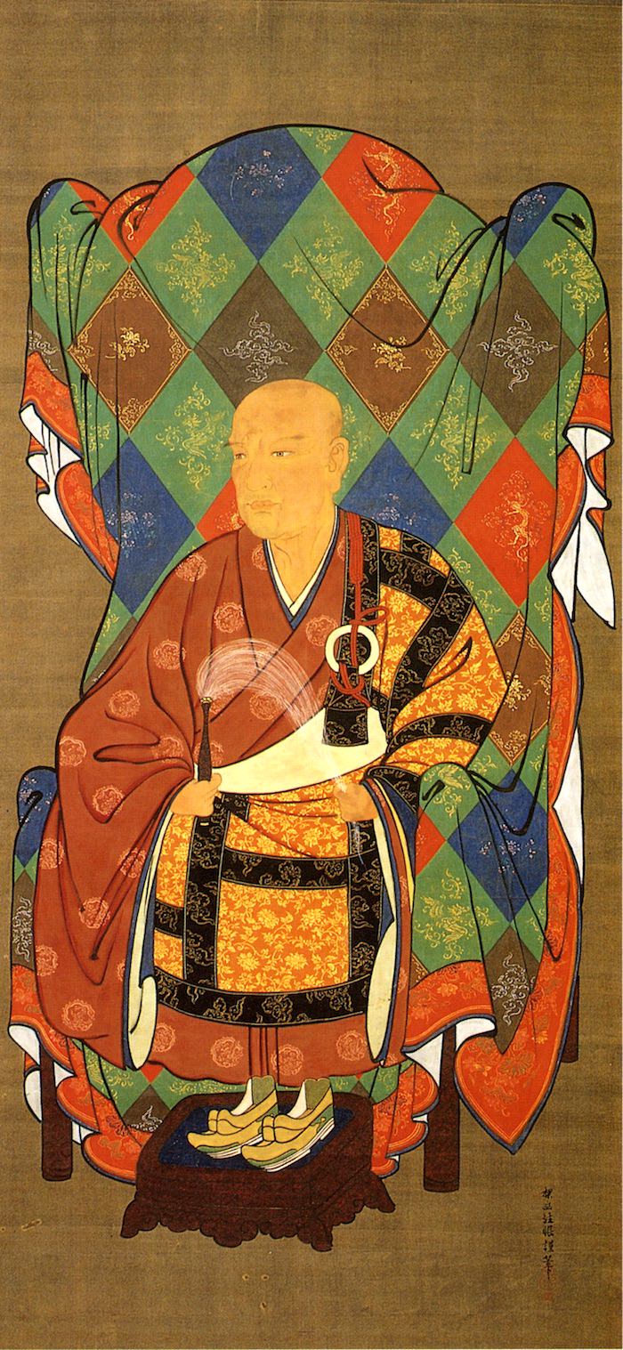 金地院崇伝の肖像画（狩野探幽 画、京都府京都市の金地院 所蔵）