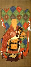 金地院崇伝の肖像画（狩野探幽 画、京都府京都市の金地院 所蔵）