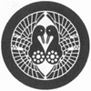 南部鶴（対い鶴に九曜）