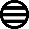 吉川元春の家紋『丸に三つ引き両』