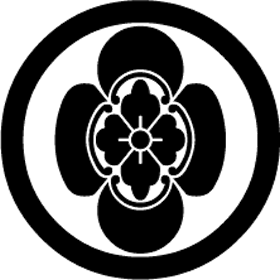 滝川一益の家紋（丸に竪木瓜）