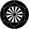 榊原康政の家紋『源氏車（榊原源氏車）』